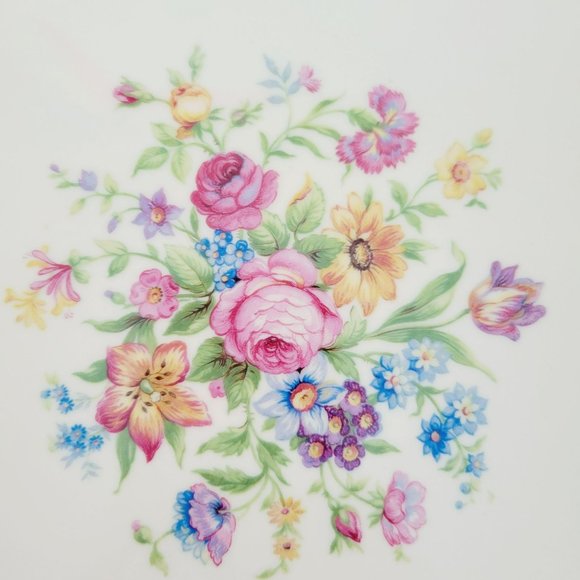 Krautheim Large Oval Platter La Marquise Selb Bavaria Gold Trim Floral Center - Picture 4 of 11